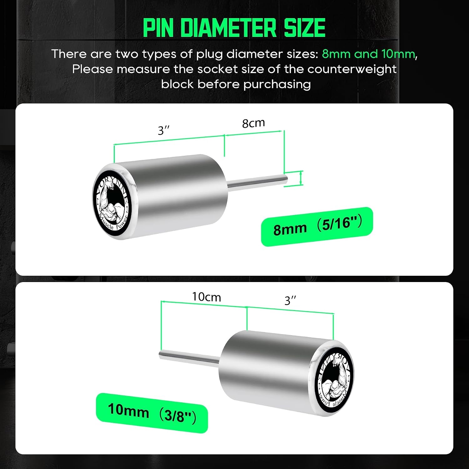 image:imageWeight Stack Pin Extender for Gym Cable Machine amp Home Gym 10 mm Allowing Additional Olympic Weight Plates Made of Durable Steel for Secure and LongLasting Use