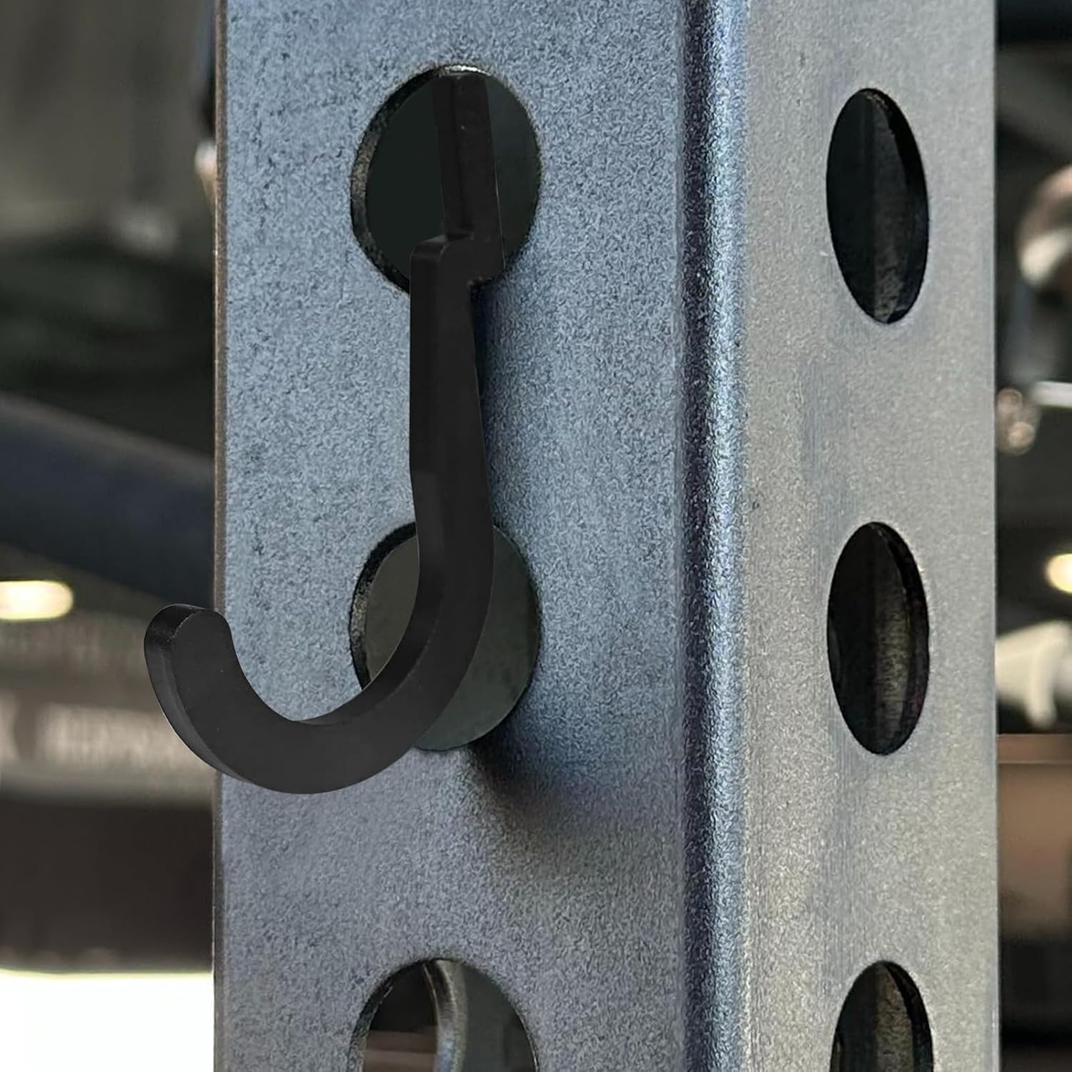 image:image8PSC Power Rack Attachments HooksSquat Rack Accessories HookDIY Storage Hook for Resistance Bands Barbell Collars and Gym Accessories 8PCSBlack2PCS