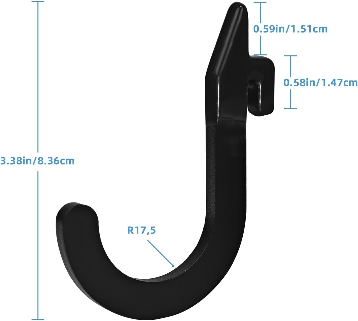image:image8PSC Power Rack Attachments HooksSquat Rack Accessories HookDIY Storage Hook for Resistance Bands Barbell Collars and Gym Accessories 8PCSBlackBlack