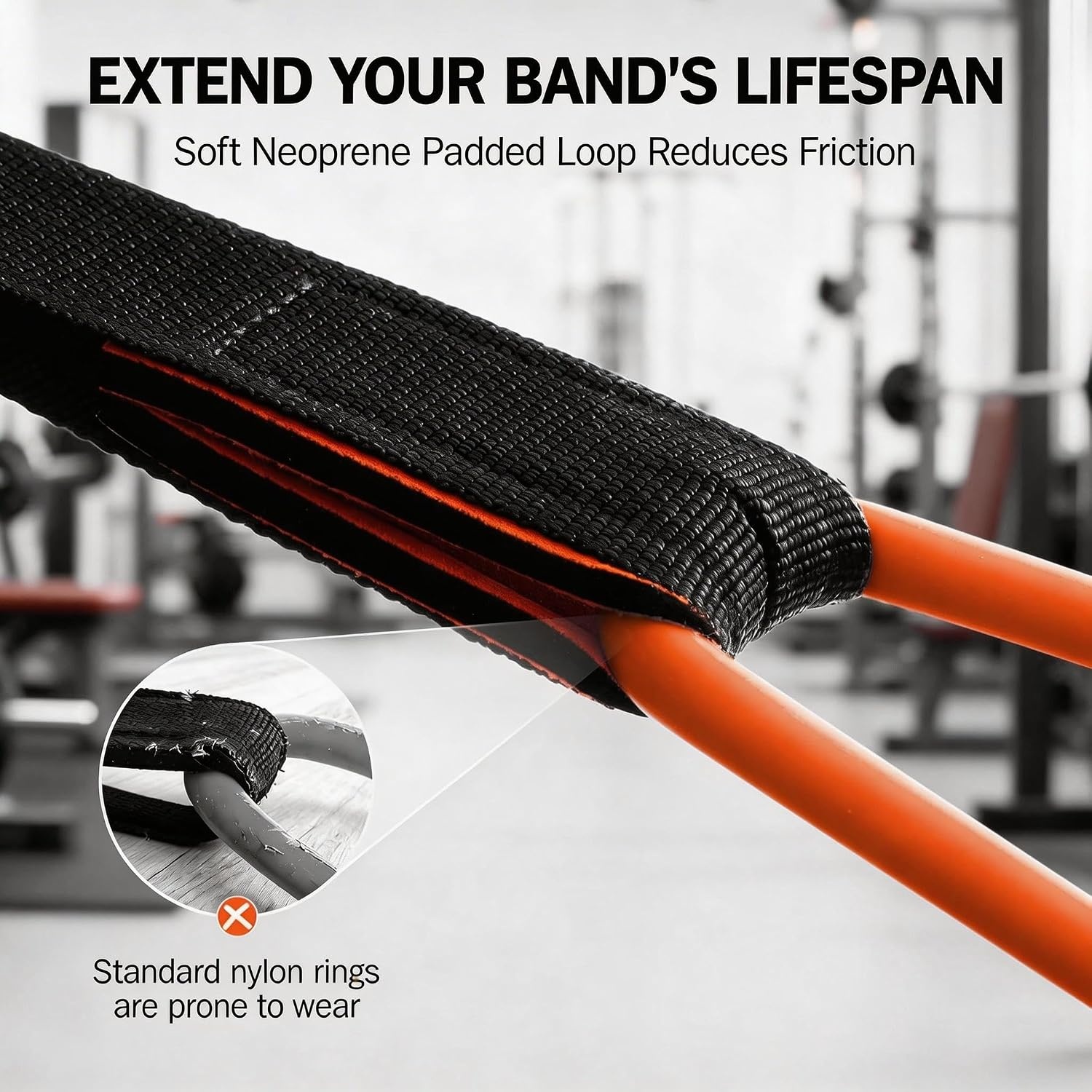 image:imageDoor Anchor Strap for Resistance Bands Padded Nylon Workout Door Anchor Fits Loop Bands amp Exercise Tubes for Home Gym Physical TherapyBlack07 24