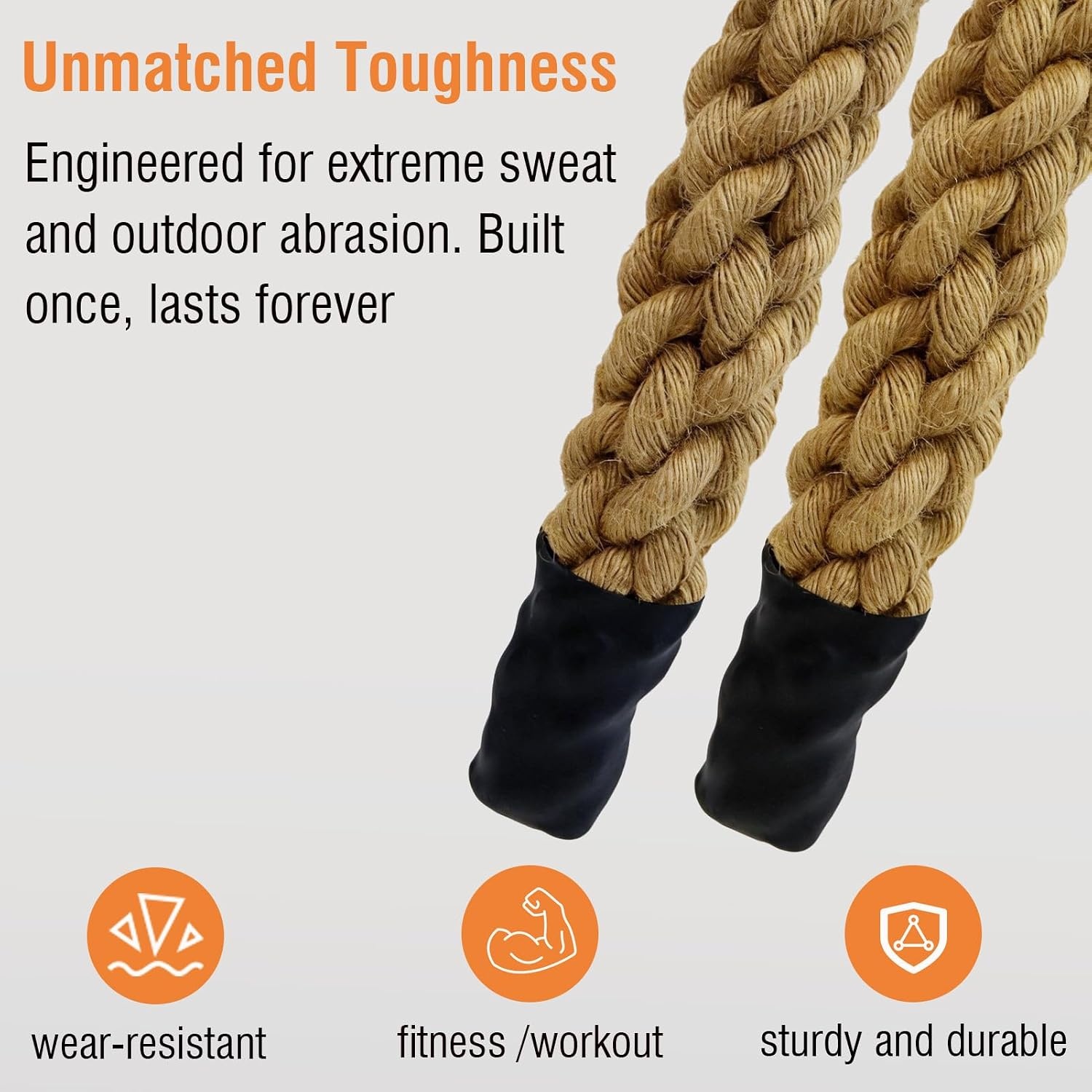 image:imageRope Grips for Pull Ups Heavy Duty 2inch Thick Grip Strength Training