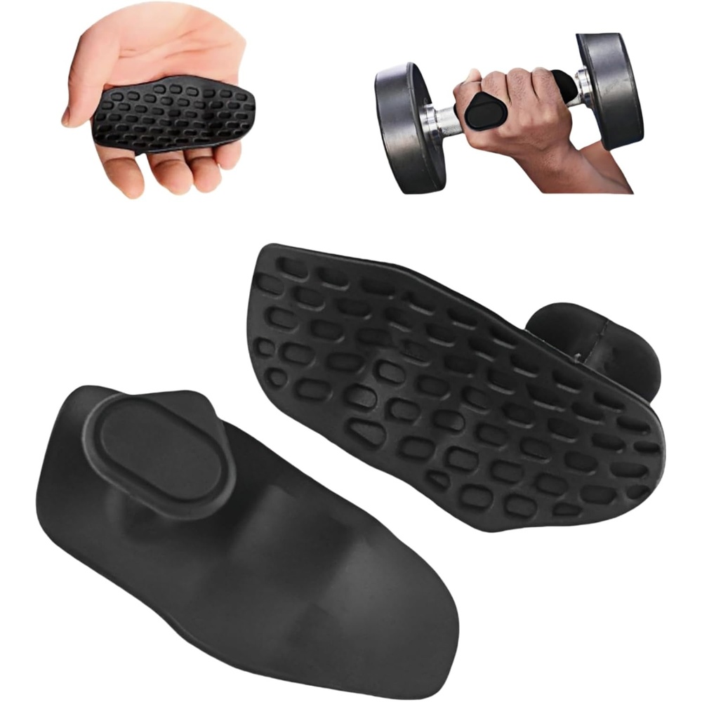 image:imageAntiSlip Workout Grips Ergonomic Alternative to Workout GlovesBlack